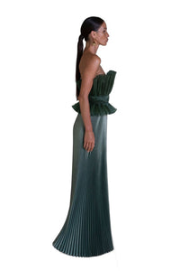 L'idée Masquerade Gown in dark green, view 2