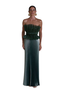 L'idée Masquerade Gown in dark green, view 3