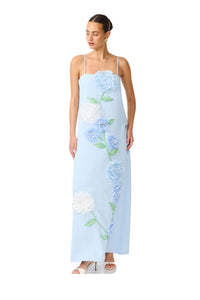 Elliatt Buttercup Embroidered Maxi Dress Blue