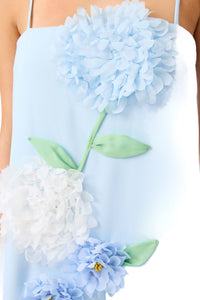 Elliatt Buttercup Embroidered Maxi Dress Blue