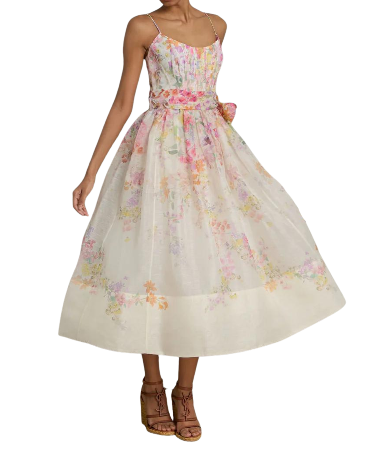 Zimmermann – Zimmermann Natura Corset Midi Dress – Once Upon A Dress Hire