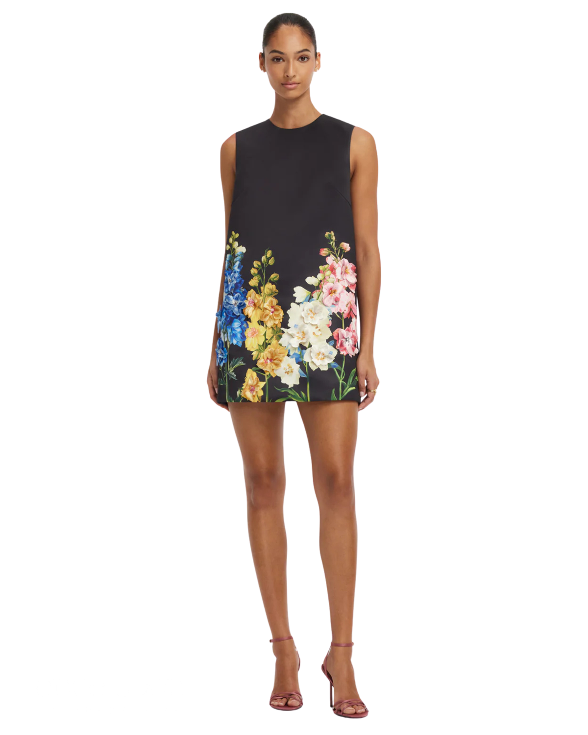 Leo Lin Yvonne Embroidered Mini Dress