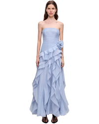 Aje Canyon Gown Cloud Blue