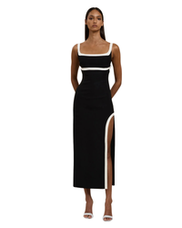 By Johnny Saraya Scoop Split Dress