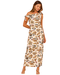 Sir The Label Eleanora Tie Shoulder Dress