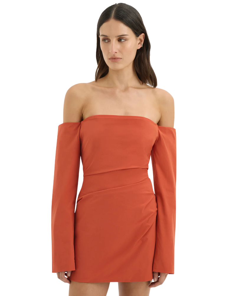 Sir The Label Rossana Off Shoulder Mini Dress