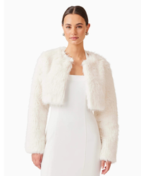 Elliatt Desiree Cropped Jacket White
