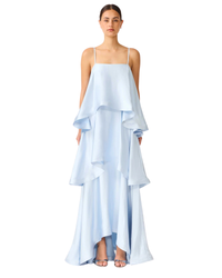 Elliatt Tilly Tiered Maxi Dress Pale Blue