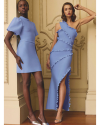 Elliatt Floriana Asymmetric Gown Cornflower Blue