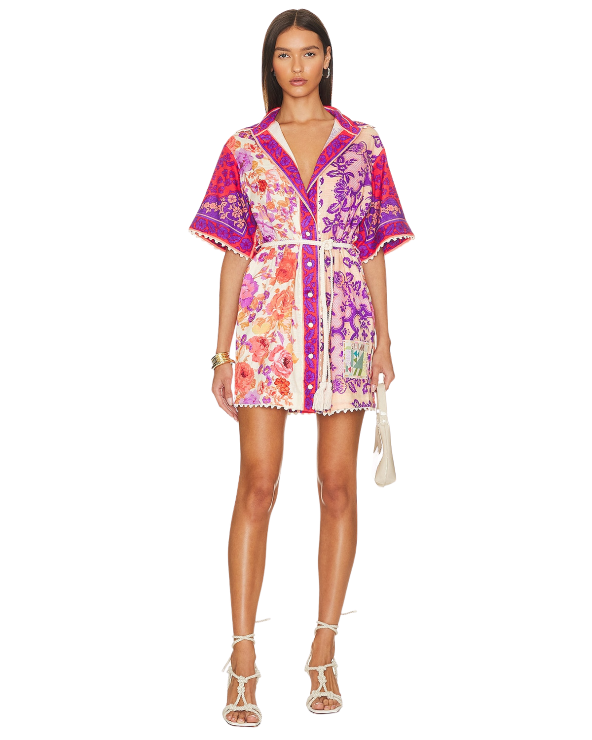 Zimmermann Raie Trimmed Shirt Dress