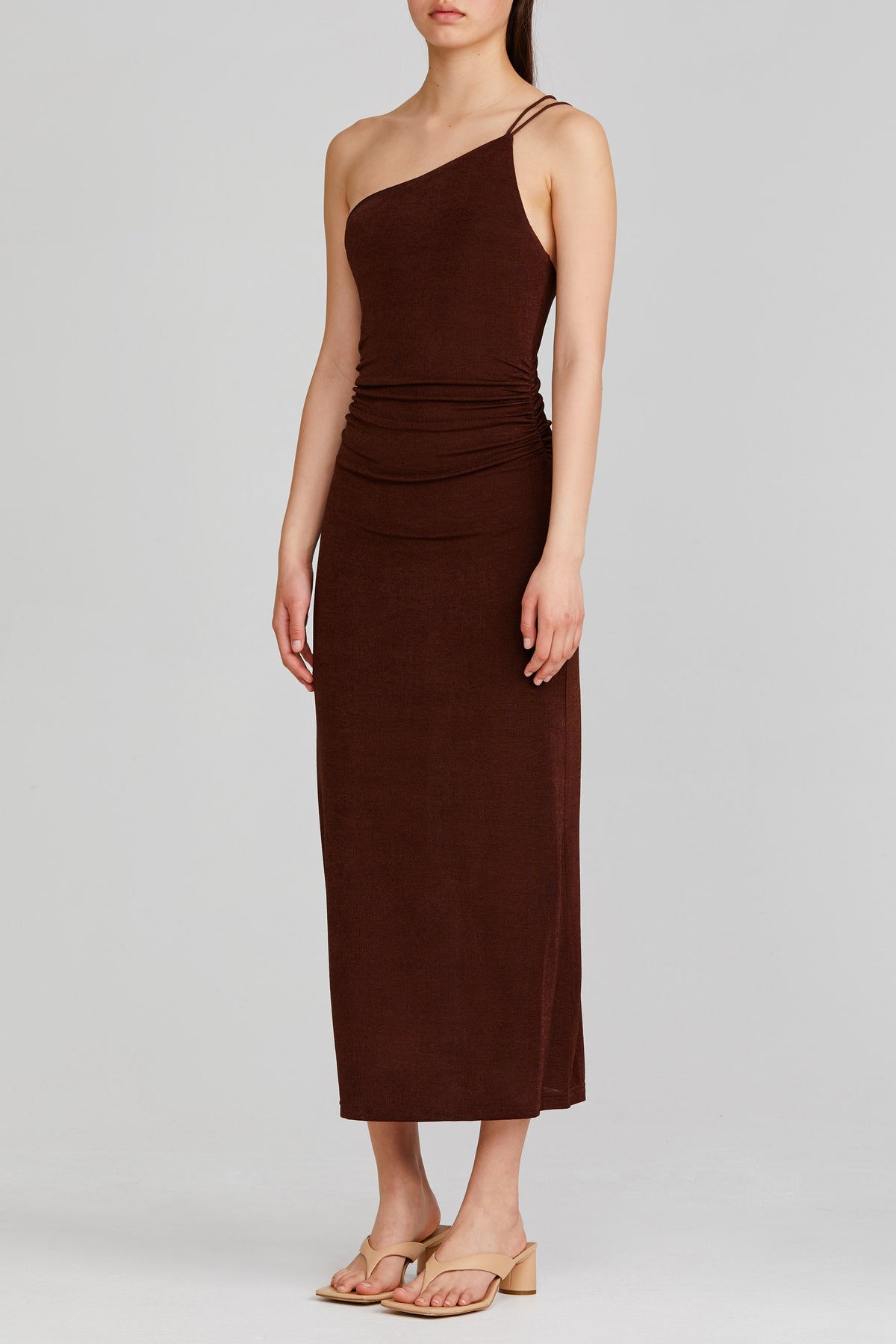 Significant Other Bella Dress in chocolate, side