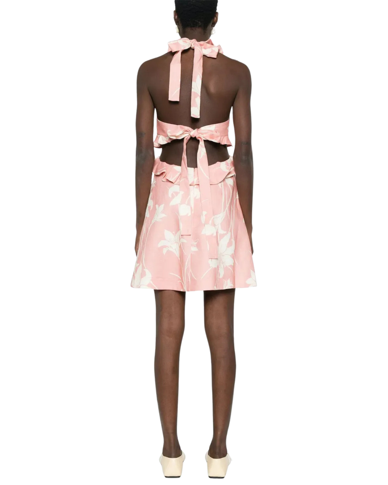 Zimmermann Acadian Mini Dress Pink