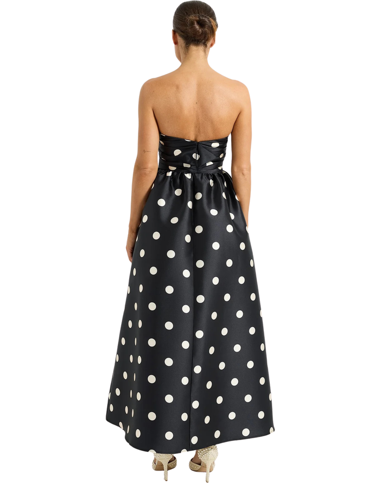 Pasduchas Dottie Strapless Midi Dress Black