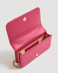 Aje Celeste Flower Clutch Magenta