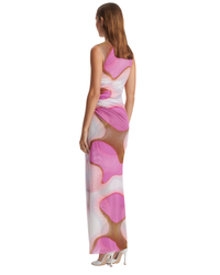 Scanlan Theodore Italian Watercolour Dress Pink