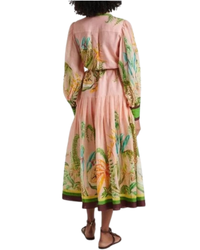 Alemais Papaya Shirt Dress