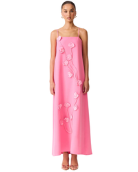 Elliatt Nolana Floral Applique Gown Pink
