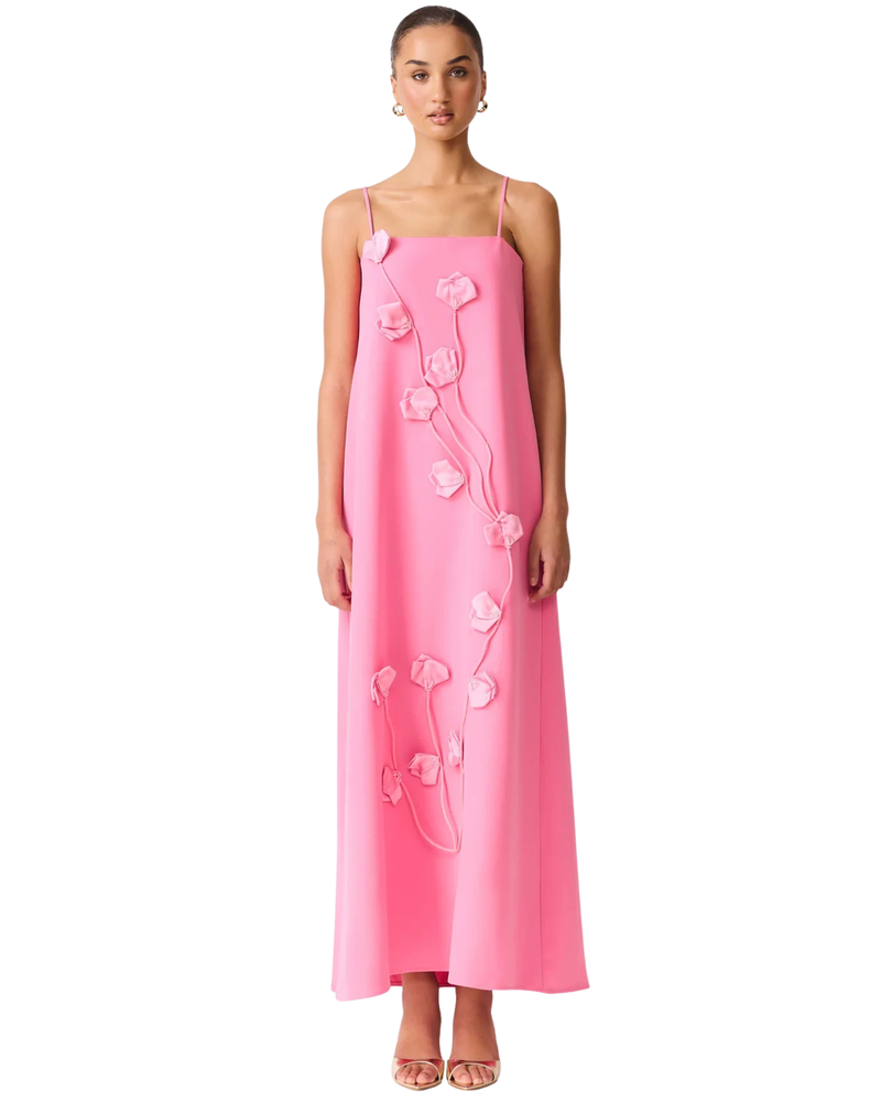 Elliatt Nolana Floral Applique Gown Pink