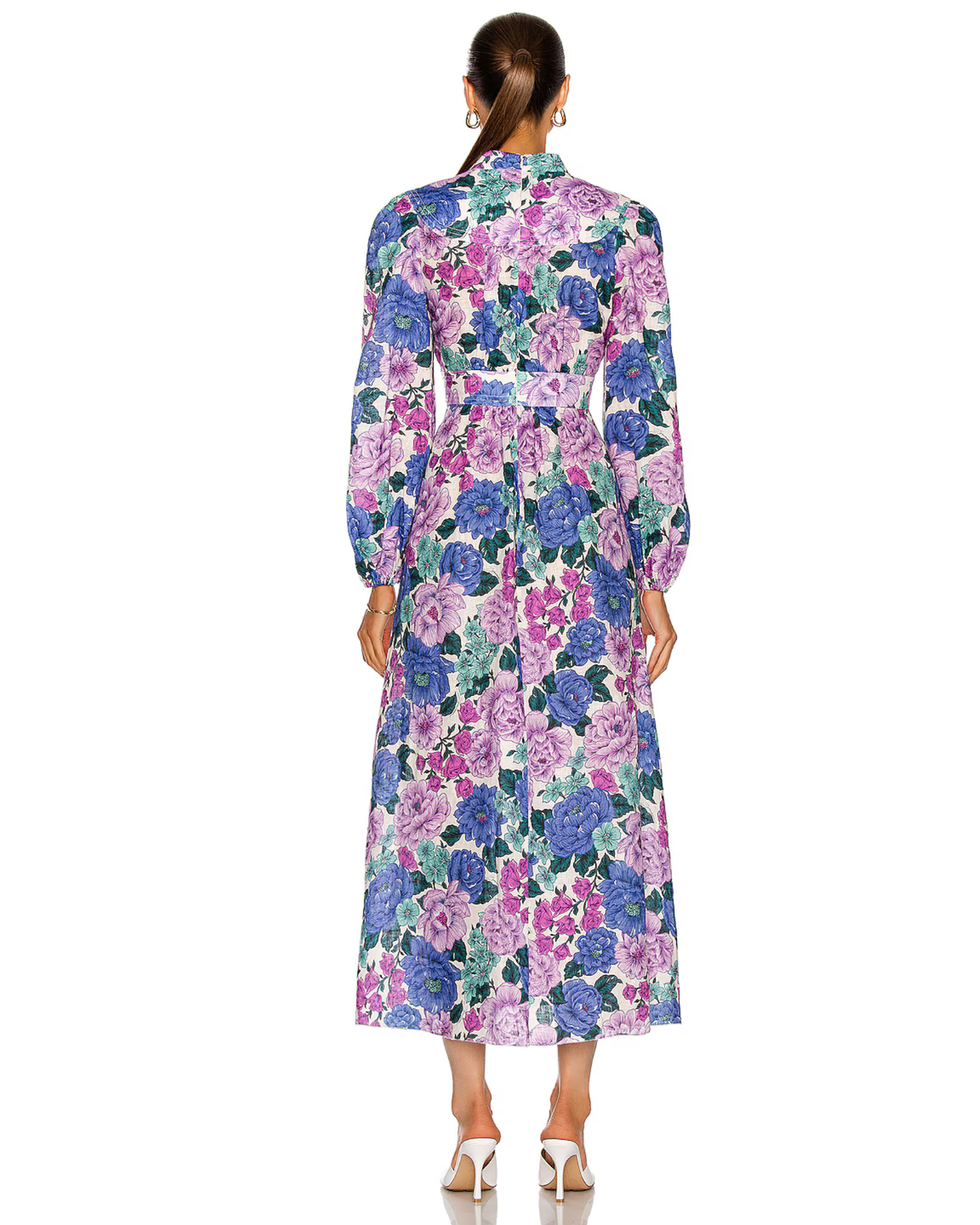 Zimmermann Poppy Plunge Midi Dress