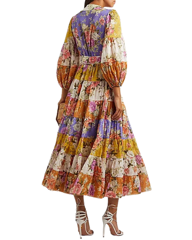 Zimmermann Pattie Wrap Midi Dress