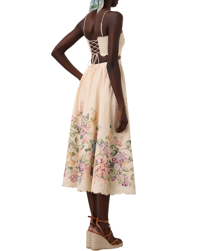 Zimmermann Halliday Scallop Midi Dress