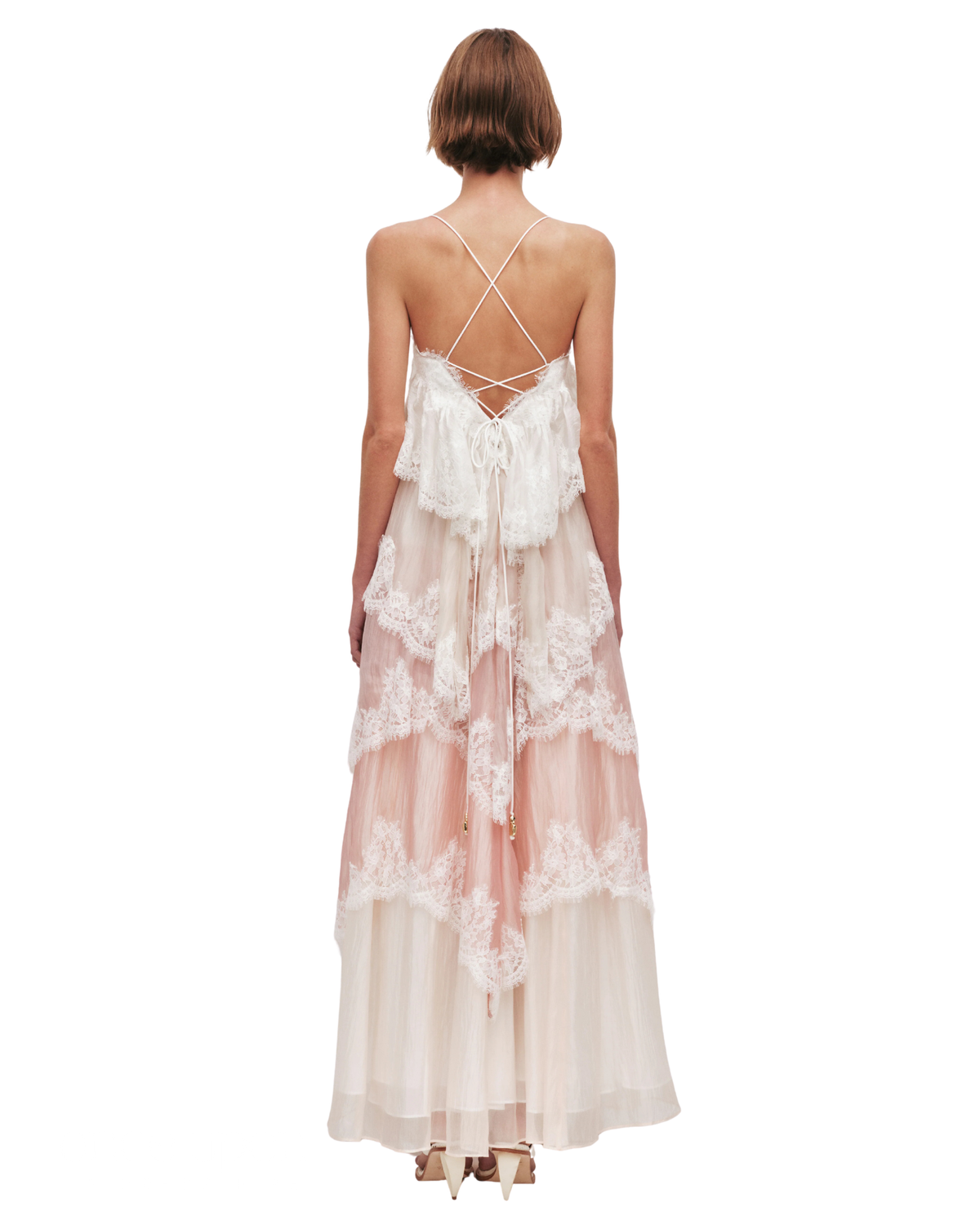 Aje Ophelia Lace Gown Multi