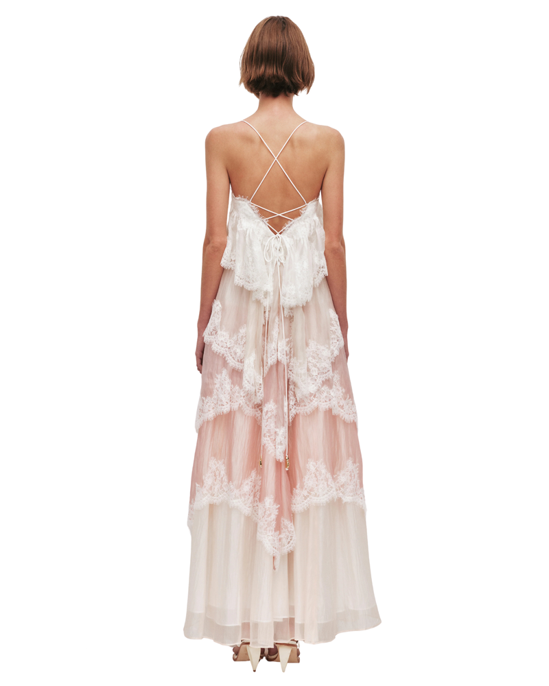 Aje Ophelia Lace Gown Multi
