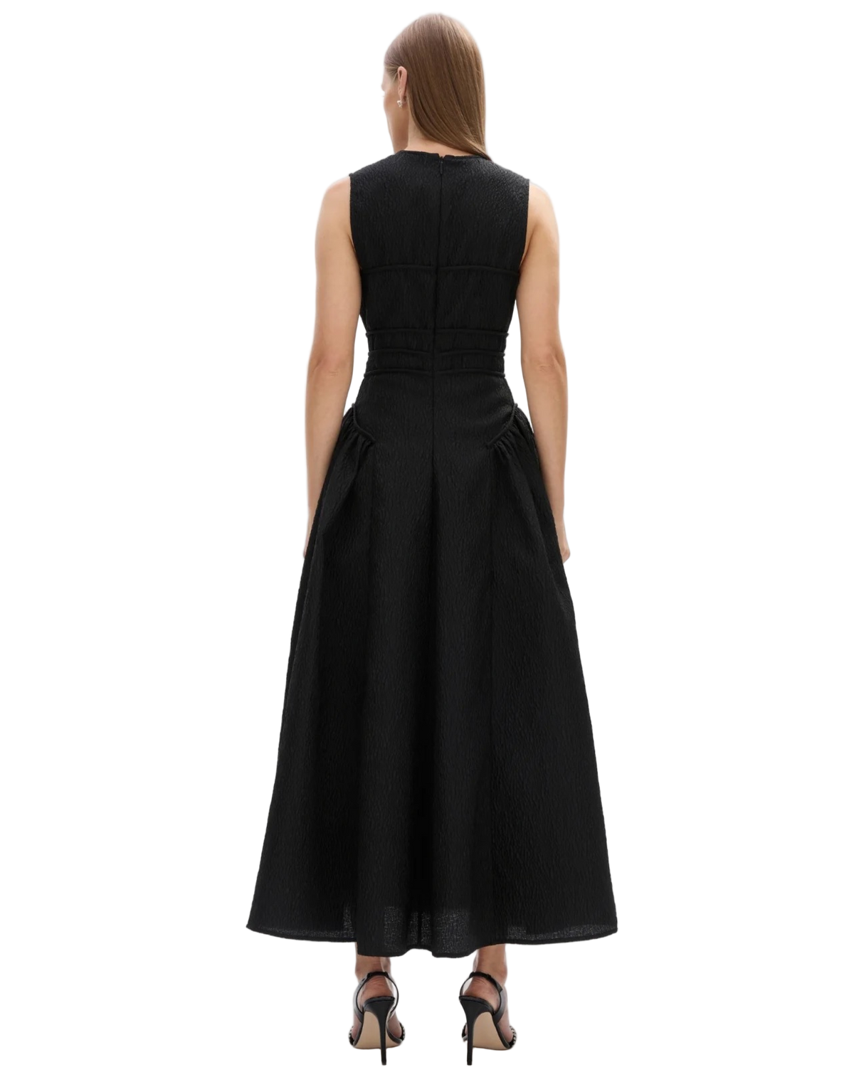 Rachel Gilbert Sophia Midi Dress Black
