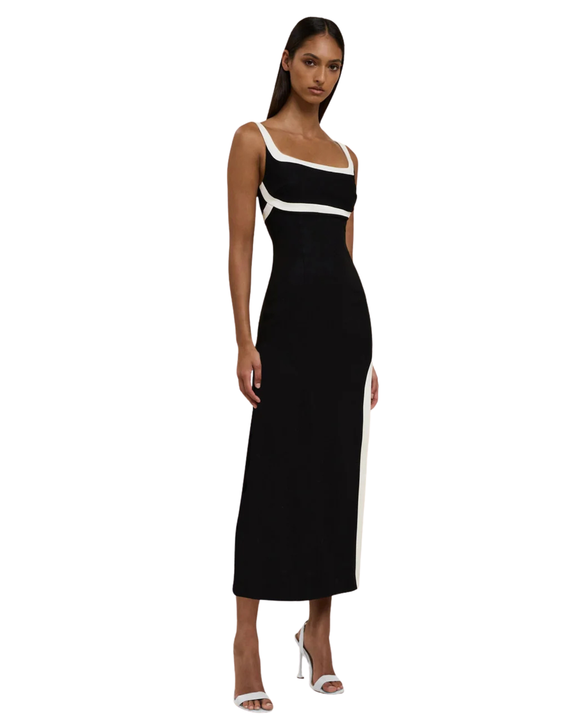 By Johnny Saraya Scoop Split Dress
