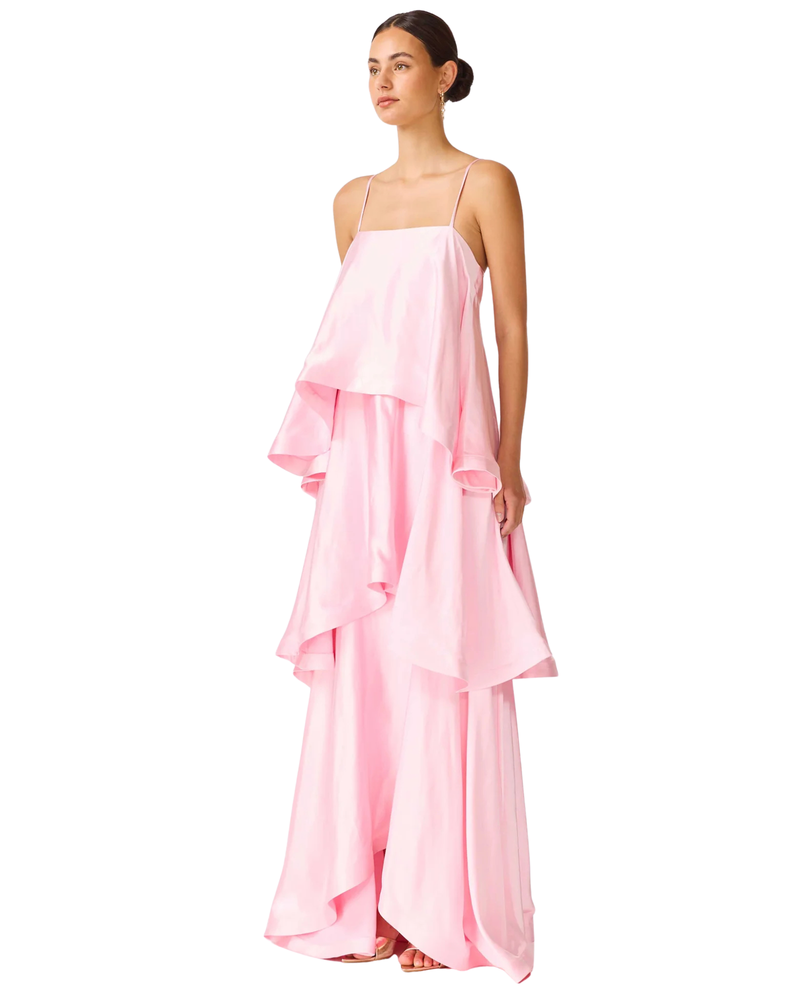 Elliatt Tilly Tiered Maxi Dress Pale Pink