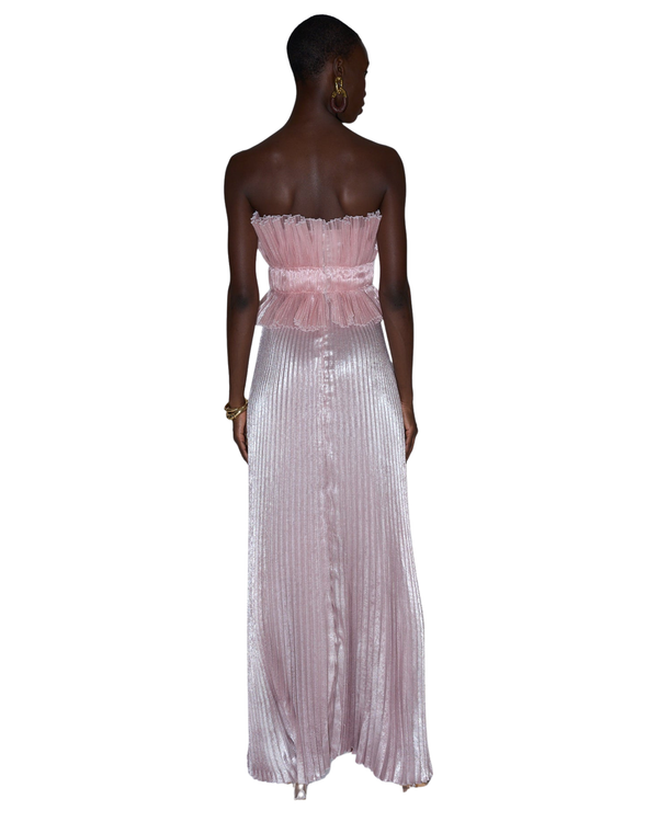 L'idée Masquerade Gown Dusty Shimmer Pink
