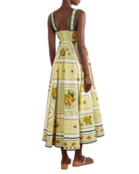 Alemais Dixie Summer Dress Green/ Yellow Floral