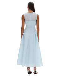 Rachel Gilbert Sophia Midi Dress Sky Blue