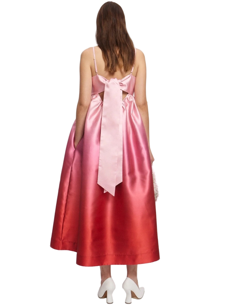 Alemais Inez Ombre Midi Dress Pink