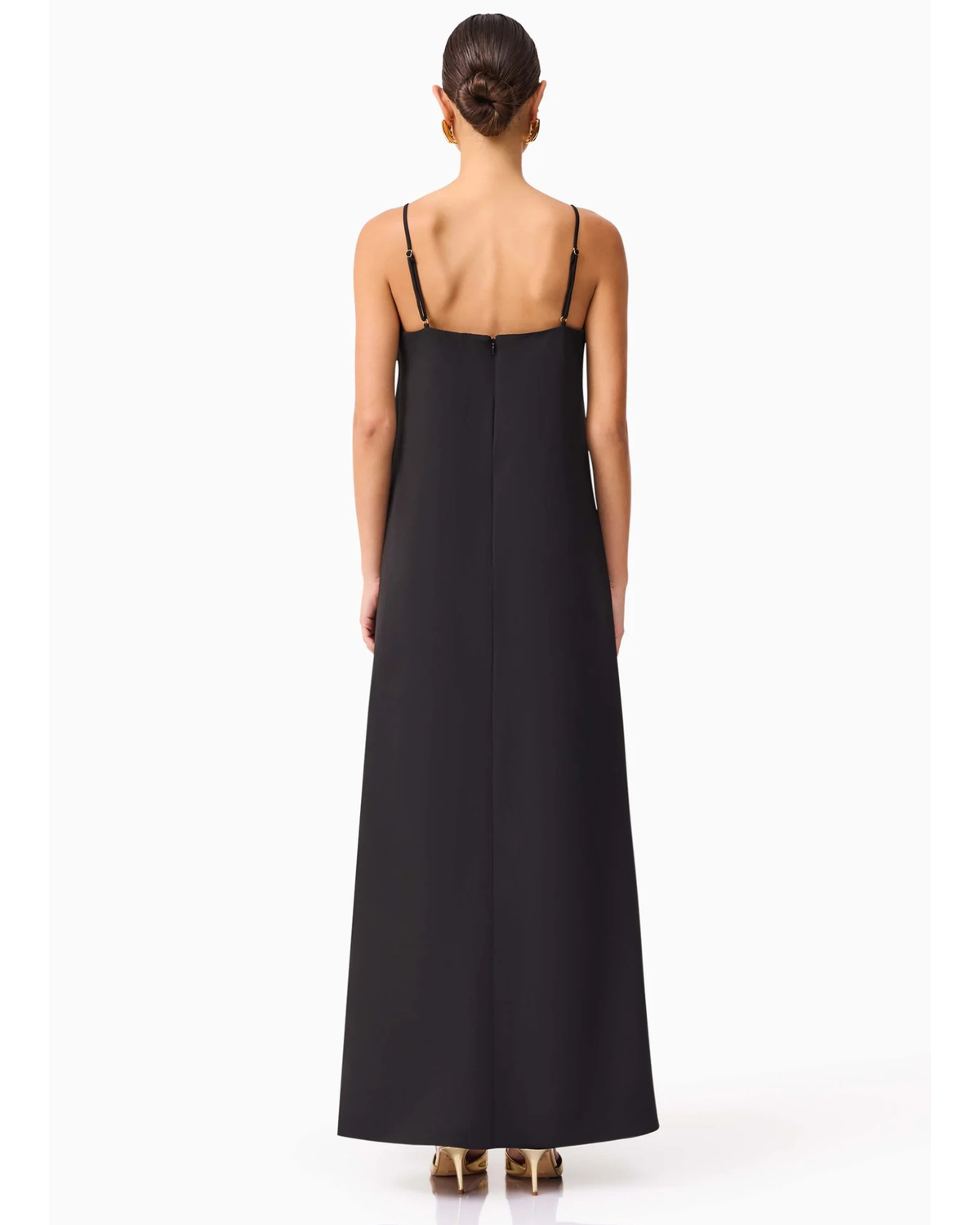 Elliatt Buttercup Embroidered Maxi Dress Black