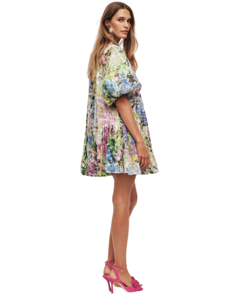 Aje Anthea Smock Mini Dress