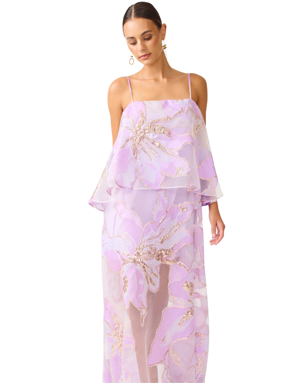 Elliatt Elysia Tiered Gown Purple