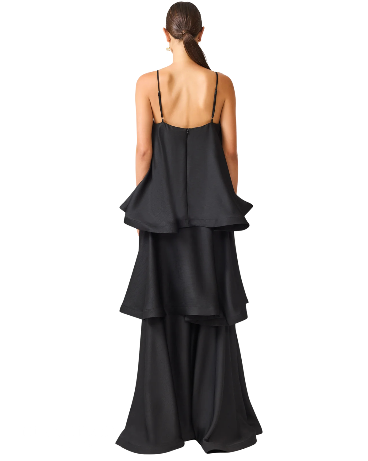 Elliatt Tilly Tiered Maxi Dress Black