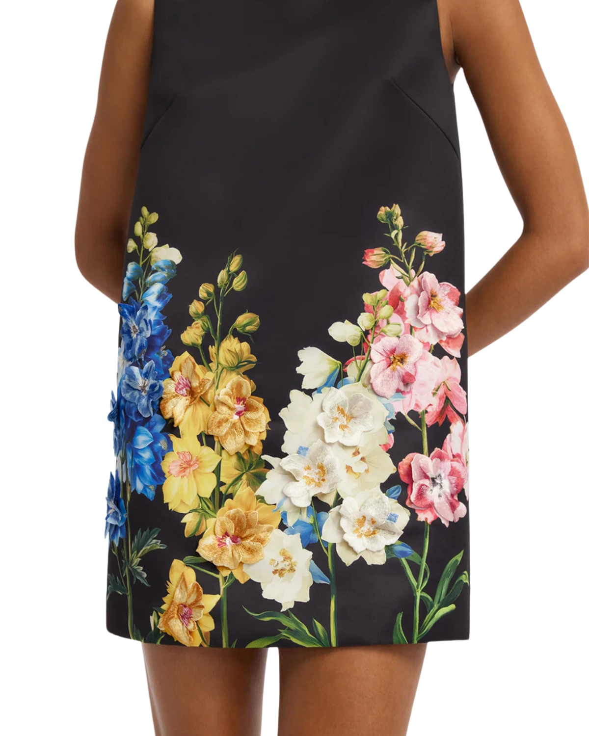 Leo Lin Yvonne Embroidered Mini Dress