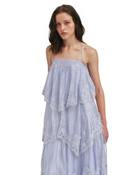 Aje Ophelia Lace Gown French Blue