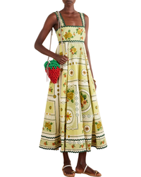 Alemais Dixie Summer Dress Green/ Yellow Floral