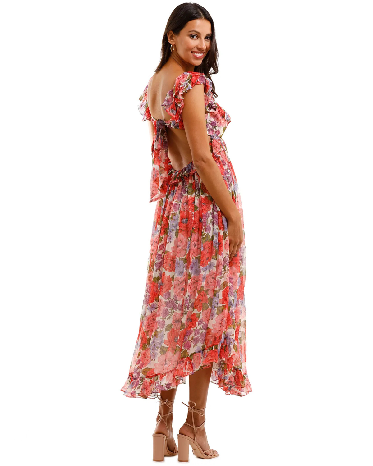 Zimmermann Poppy Frill Edge Midi Dress