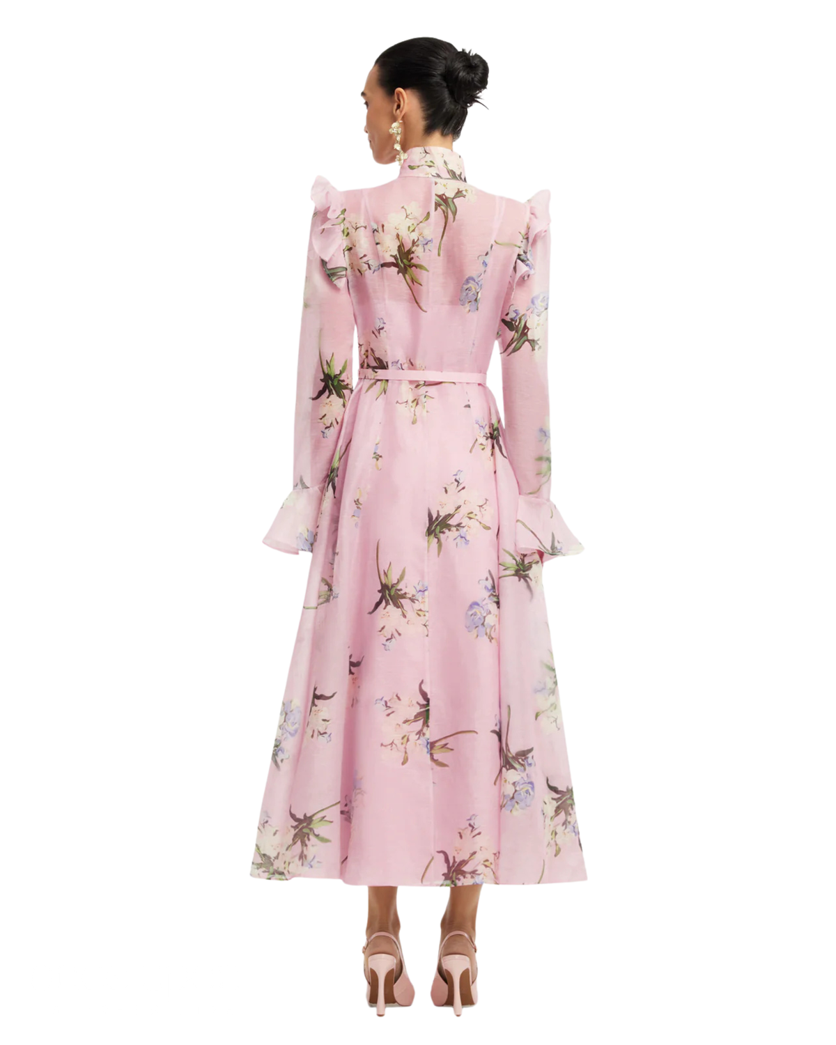 Leo Lin Katrina Butterfly Sleeve Midi Dress