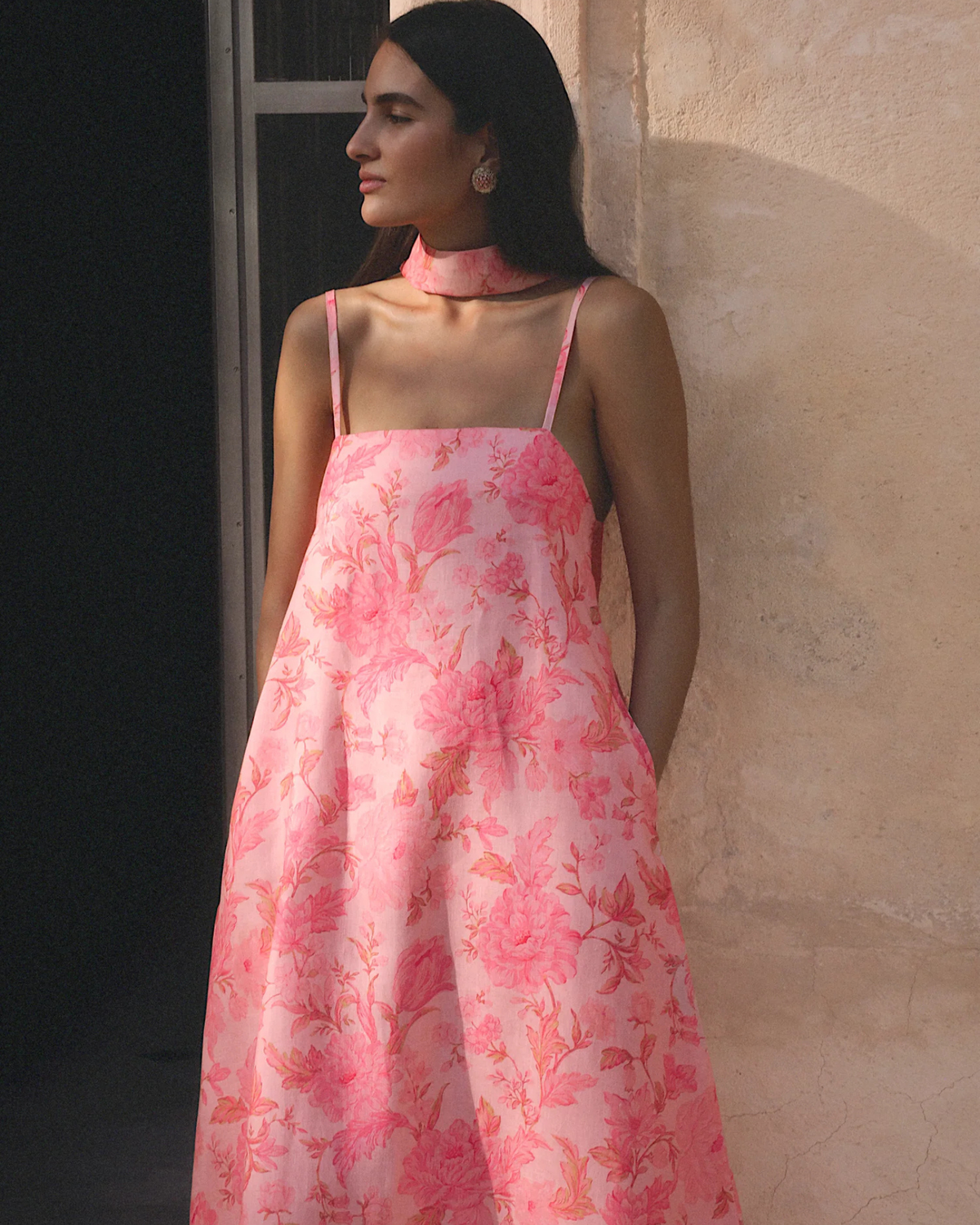 Morton Mac Camilla Maxi Dress Blush Rose