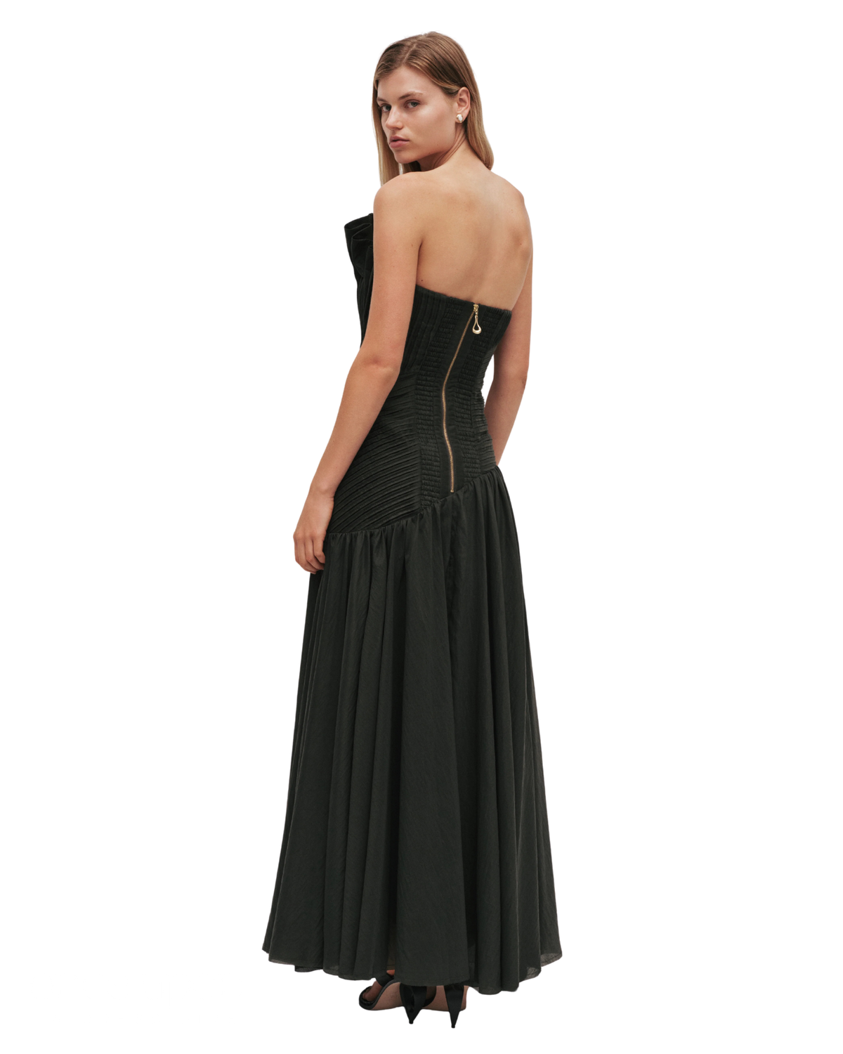 Aje Aquiline Gown Hunter Green