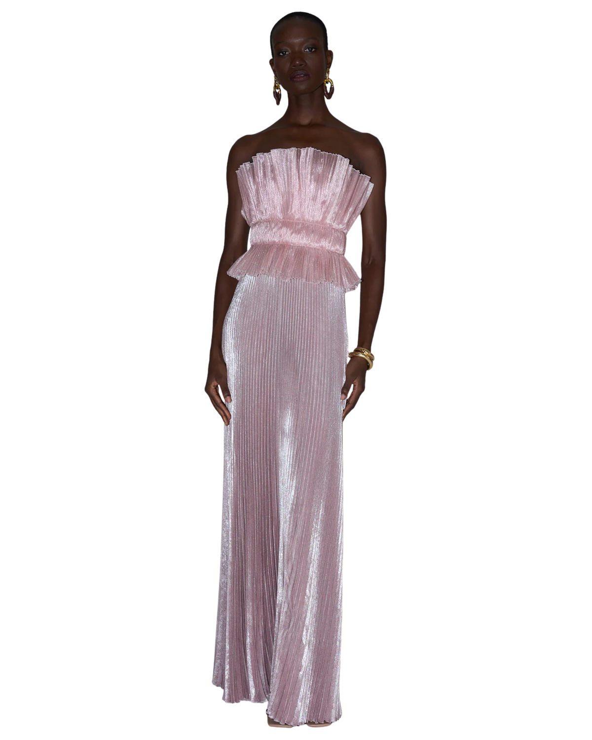 L'idée Masquerade Gown Dusty Shimmer Pink