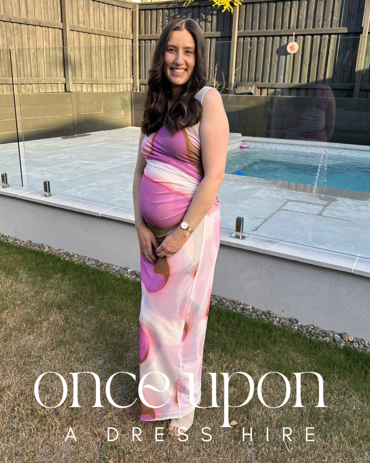 Scanlan Theodore Italian Watercolour Dress Pink