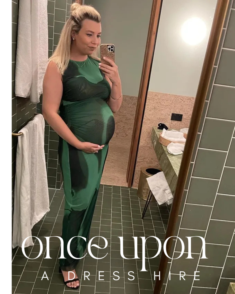 Scanlan Theodore Italian Watercolour Dress Green