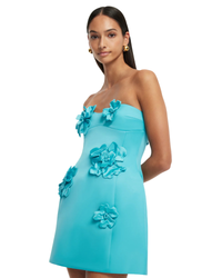 Leo Lin Rosario Petal Bustier Mini Dress