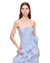 Aje Canyon Gown Cloud Blue